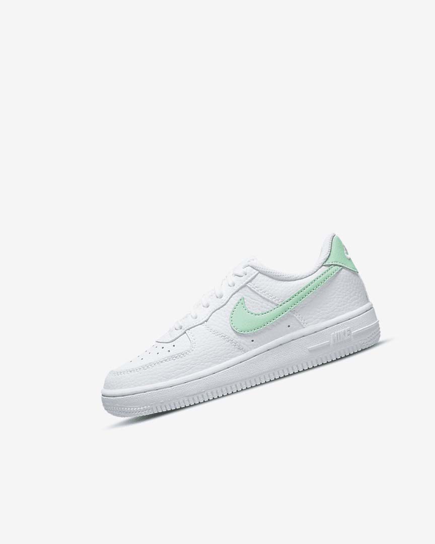 Zapatos Nike Force 1 Niña Blancas Verde Menta | CR4815