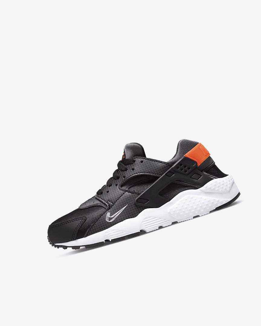 Zapatos Nike Huarache Run Niña Negras Naranjas Gris Blancas | CR5018