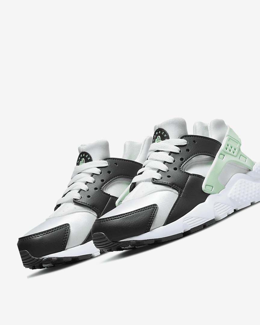 Zapatos Nike Huarache Run Niño Blancas Verde Menta | CR2950