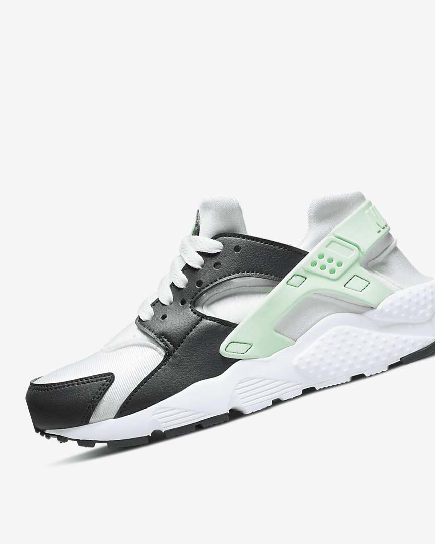 Zapatos Nike Huarache Run Niño Blancas Verde Menta | CR2950