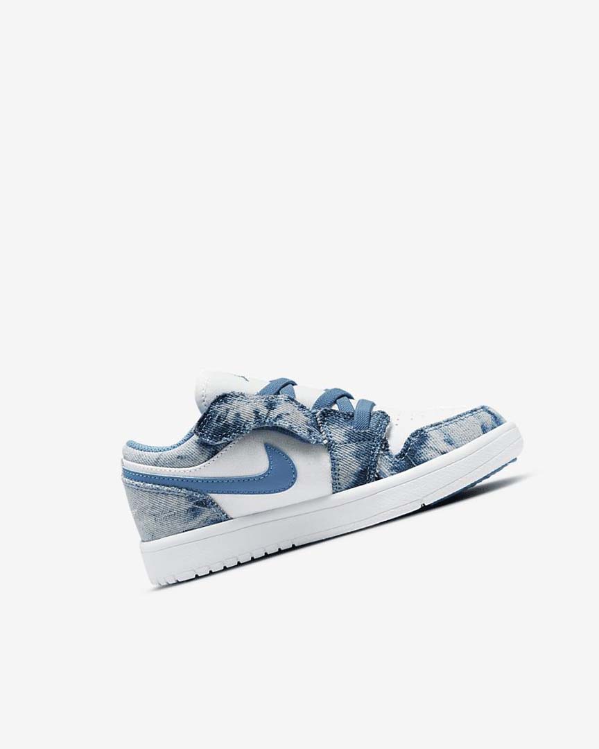 Zapatos Nike Jordan 1 Low Alt Niño Blancas Blancas Azules | CR5224