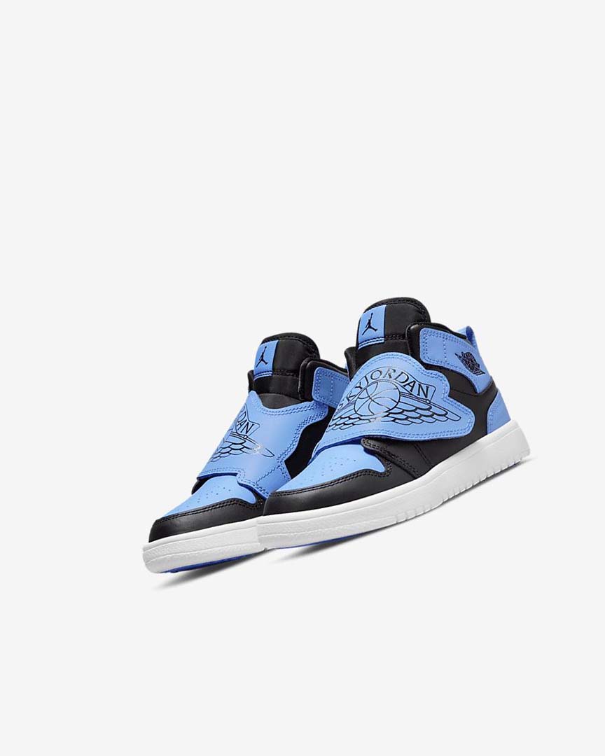 Zapatos Nike Sky Jordan 1 Niño Negras Blancas Azules | CR2468