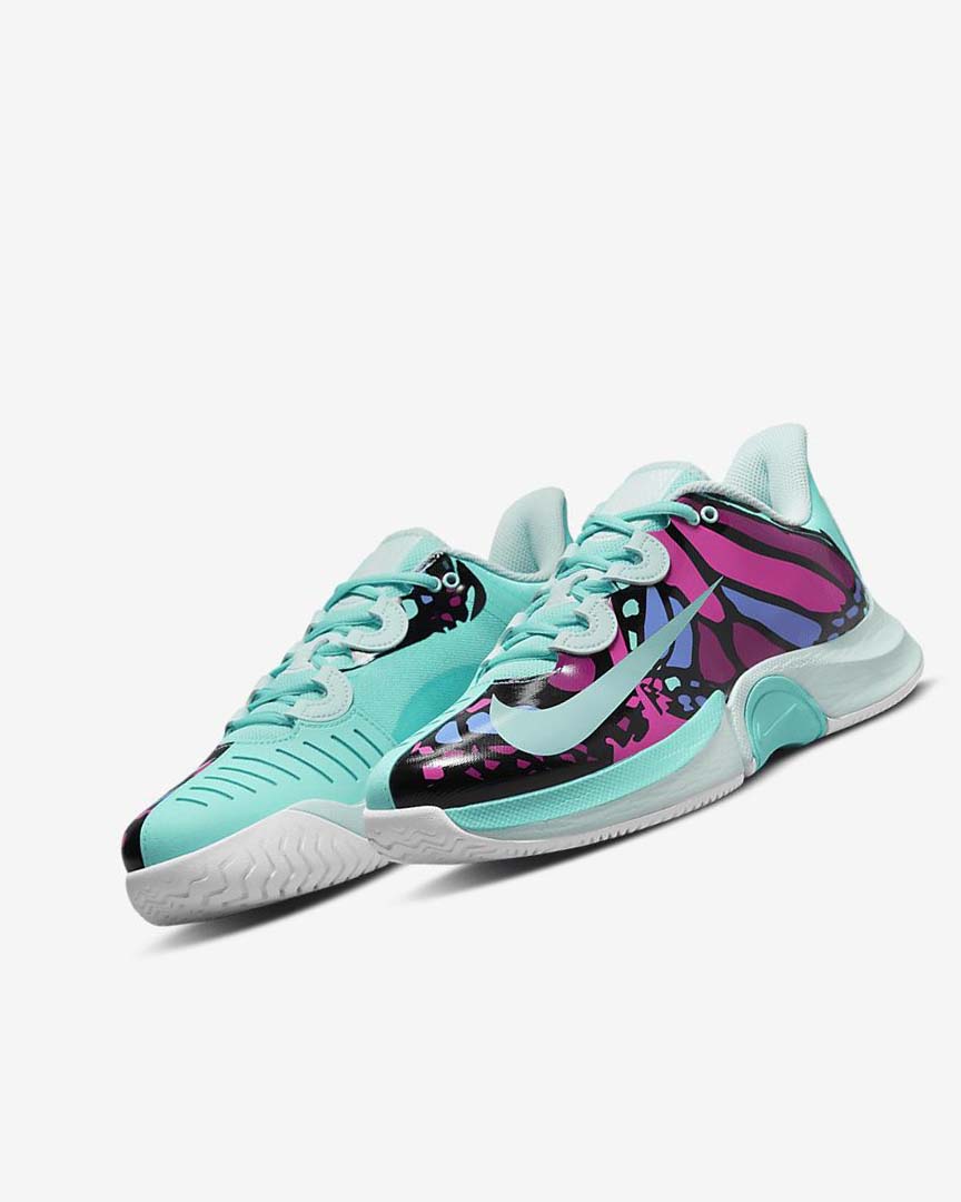 Zapatos Tennis Nike Court Air Zoom GP Turbo Naomi Osaka Mujer Turquesa Negras Fucsia Turquesa | CR2990