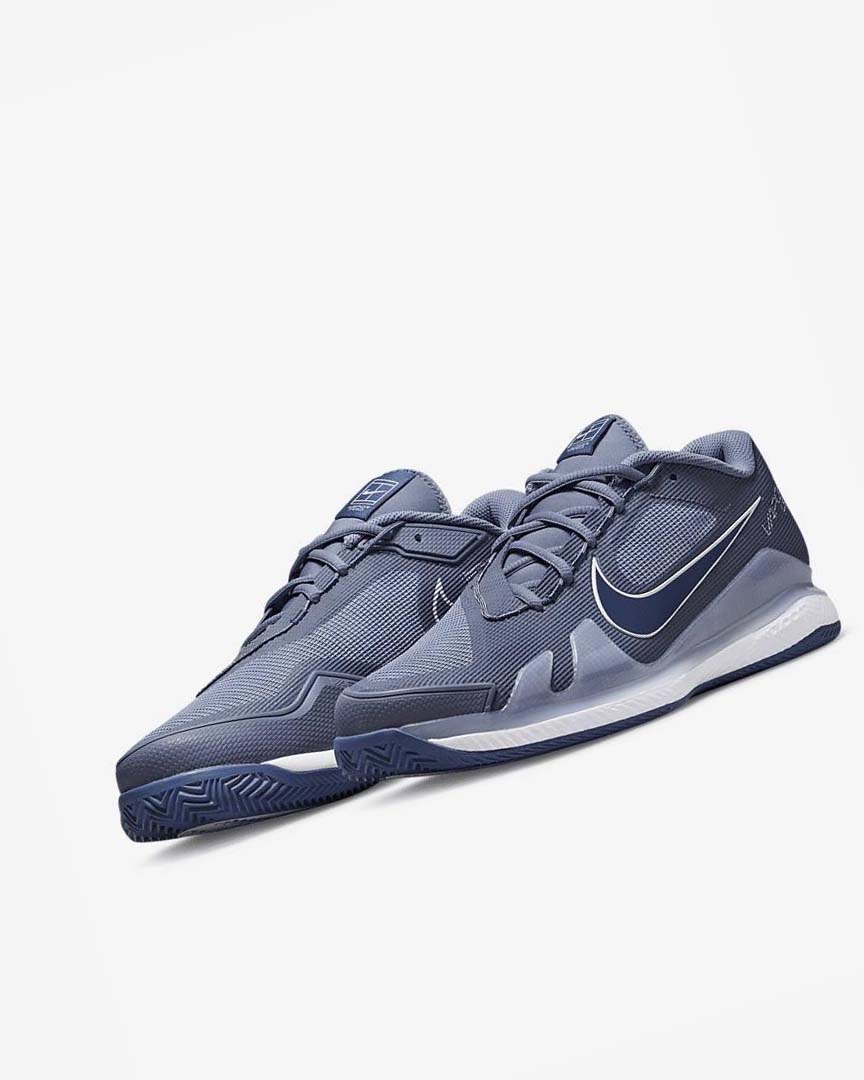 Zapatos Tennis Nike Court Air Zoom Vapor Pro Hombre Blancas Azul Marino | CR2256