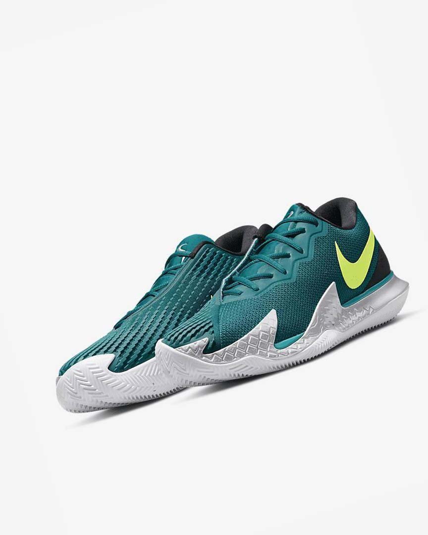 Zapatos Tennis Nike Court Air Zoom Vapor Cage 4 Rafa Hombre Negras Blancas Verde | CR2309