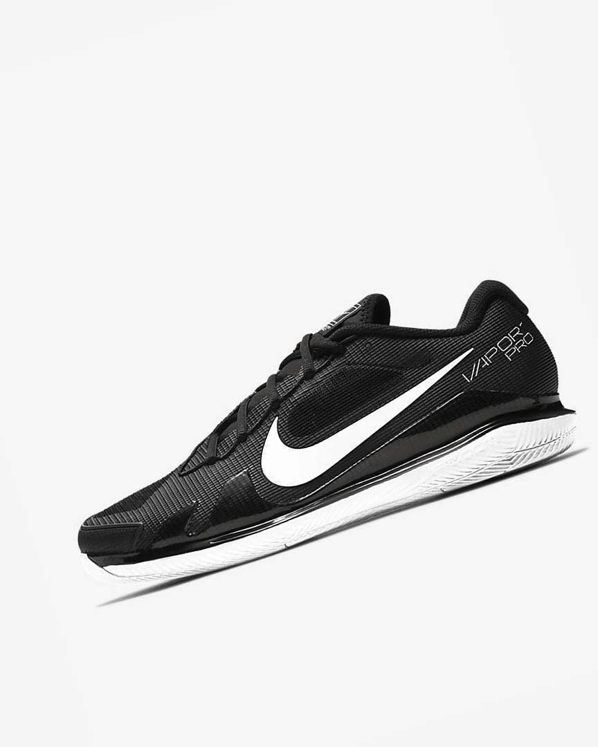 Zapatos Tennis Nike Court Air Zoom Vapor Pro Hombre Negras Blancas | CR2418