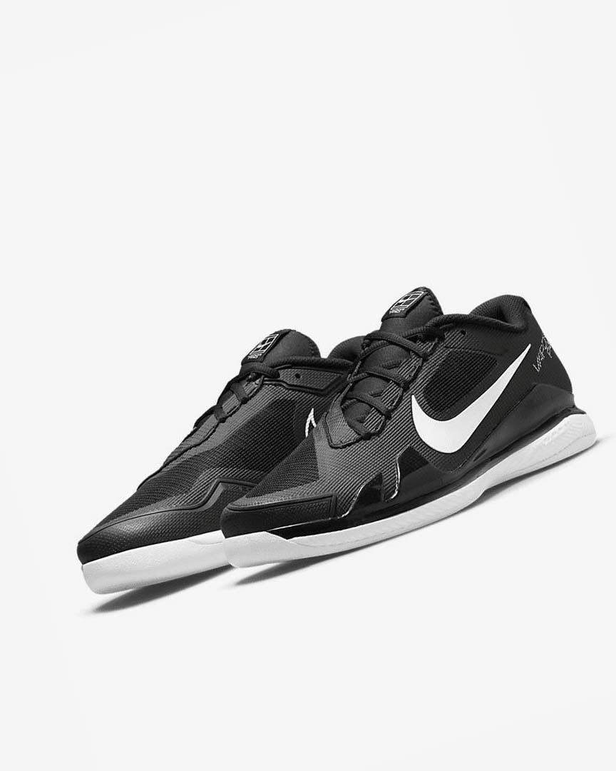 Zapatos Tennis Nike Court Air Zoom Vapor Pro Hombre Negras Blancas | CR2506