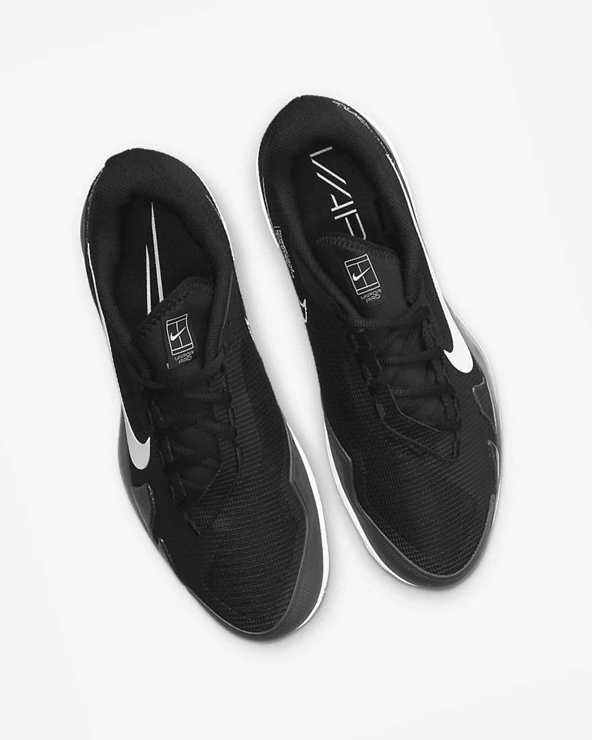 Zapatos Tennis Nike Court Air Zoom Vapor Pro Hombre Negras Blancas | CR3260