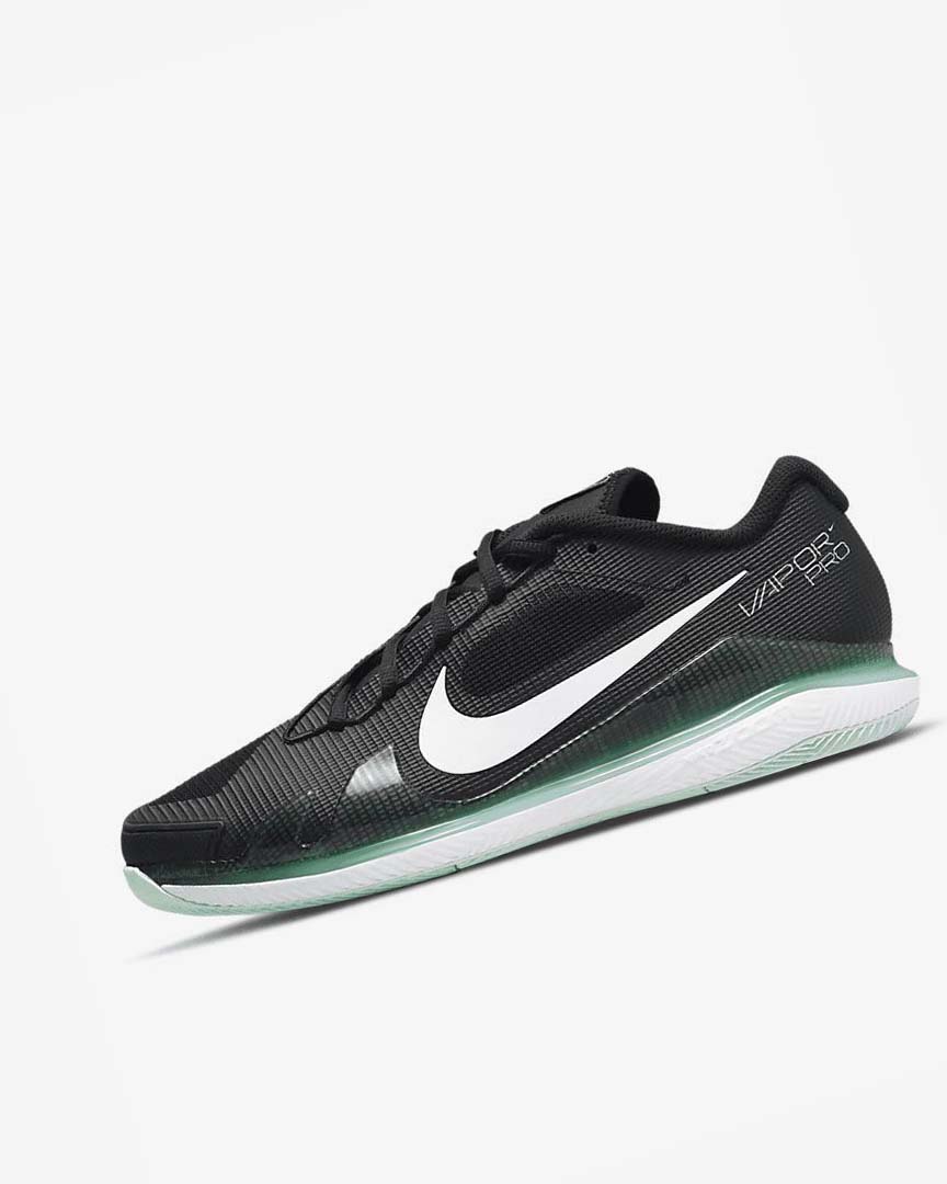 Zapatos Tennis Nike Court Air Zoom Vapor Pro Hombre Negras Verde Menta Blancas | CR4851