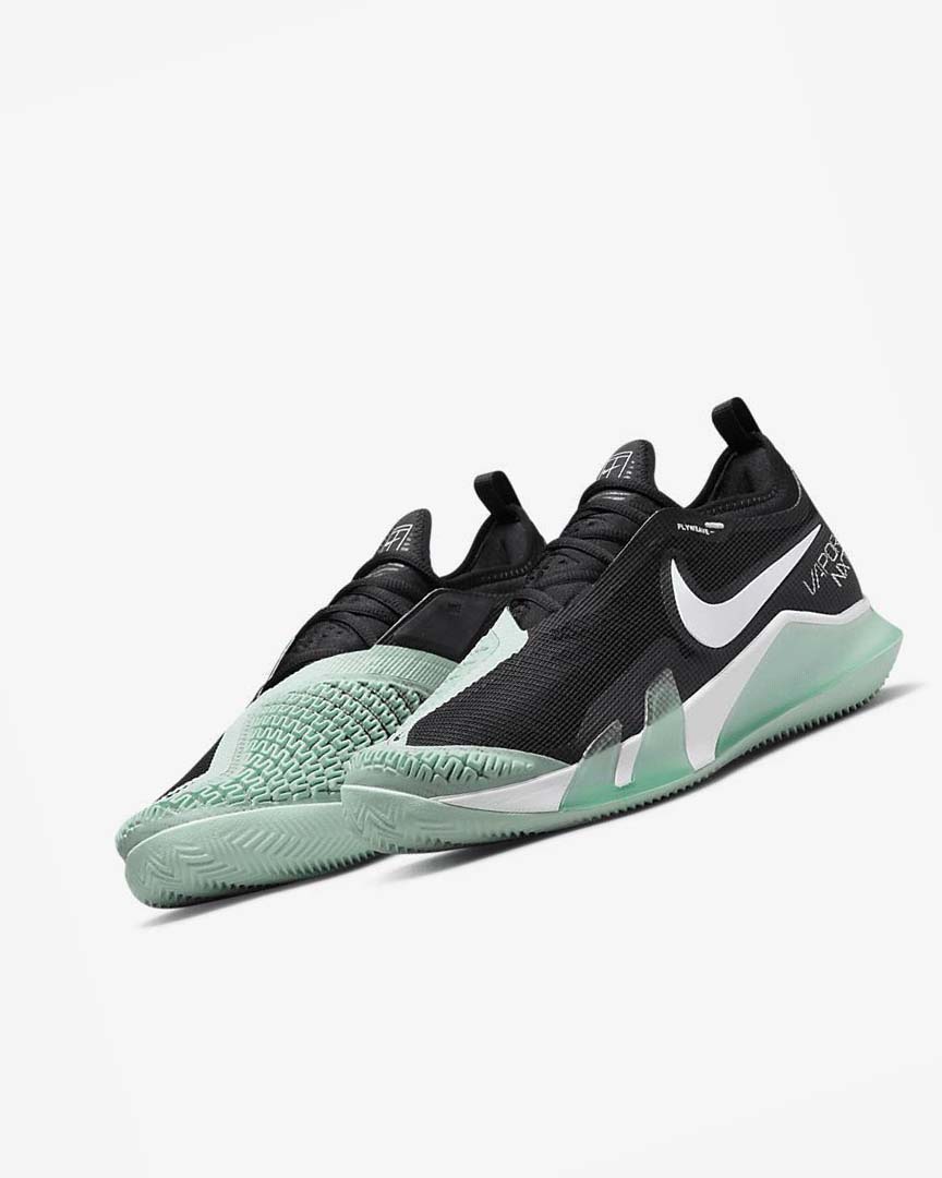 Zapatos Tennis Nike Court React Vapor NXT Hombre Negras Verde Menta Blancas | CR2296