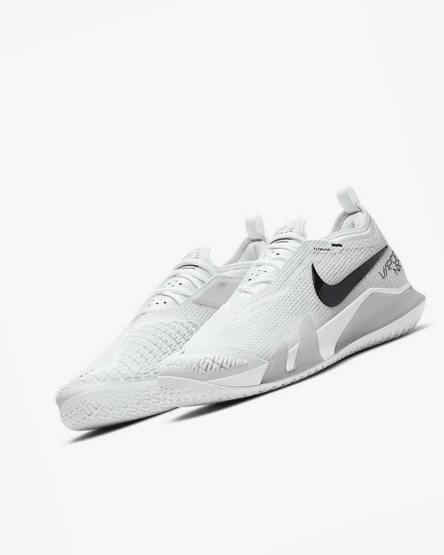 Zapatos Tennis Nike Court React Vapor NXT Hombre Blancas Gris Negras | CR2456