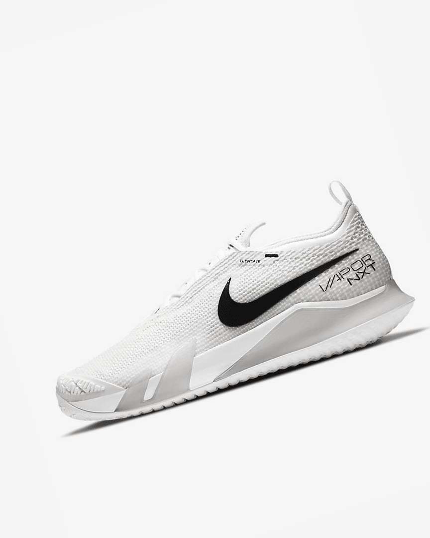 Zapatos Tennis Nike Court React Vapor NXT Hombre Blancas Gris Negras | CR2456