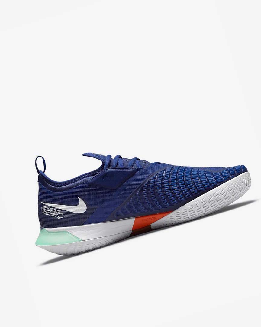 Zapatos Tennis Nike Court React Vapor NXT Hombre Azul Real Oscuro Azules Turquesa Naranjas Blancas | CR2571