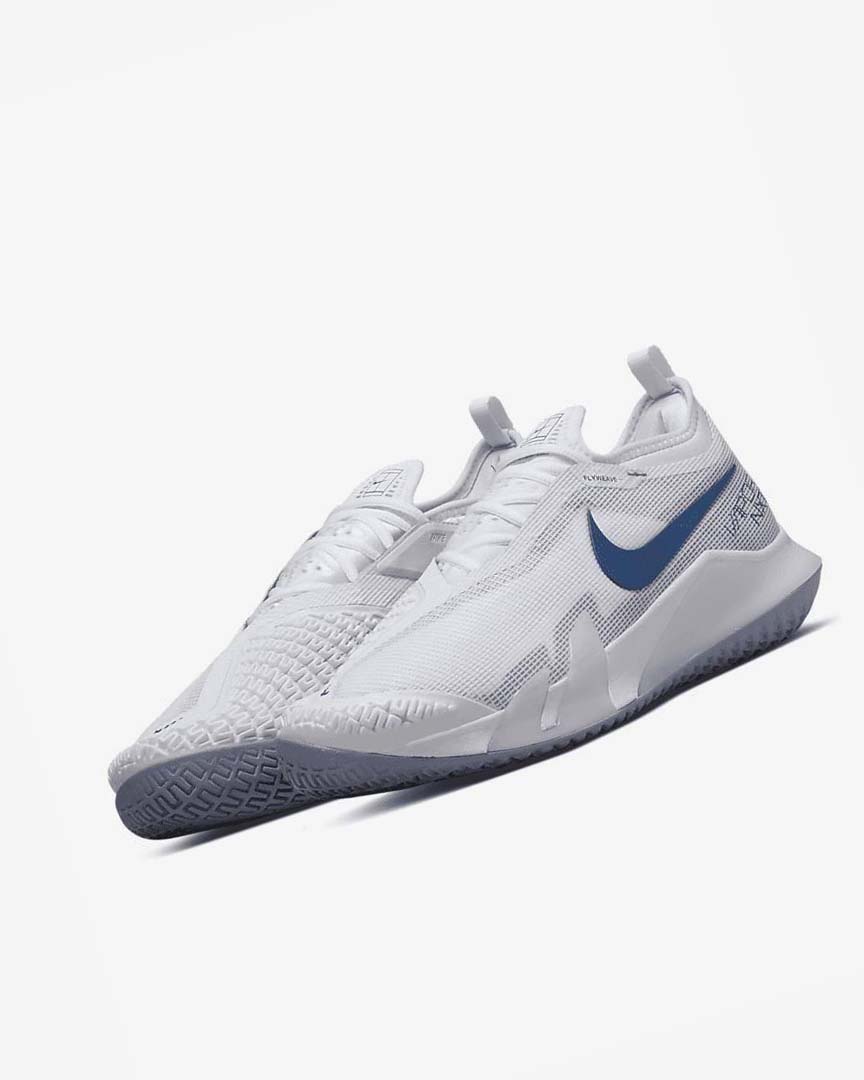 Zapatos Tennis Nike Court React Vapor NXT Hombre Blancas Azul Marino | CR4739