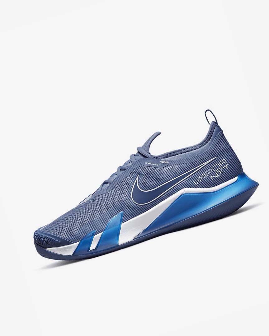 Zapatos Tennis Nike Court React Vapor NXT Hombre Blancas Azul Marino | CR5325