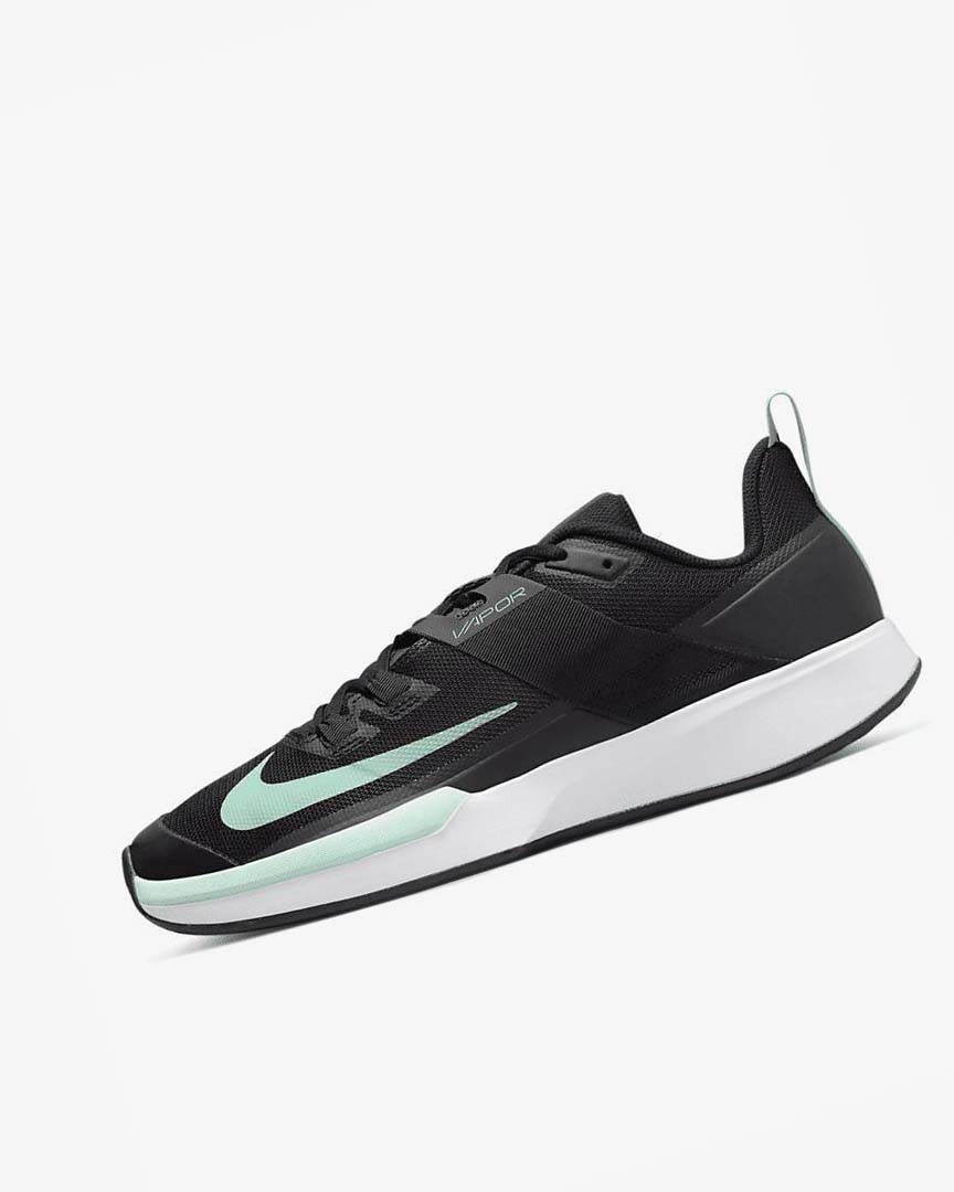 Zapatos Tennis Nike Court Vapor Lite Hombre Negras Gris Oscuro Blancas Verde Menta | CR4869