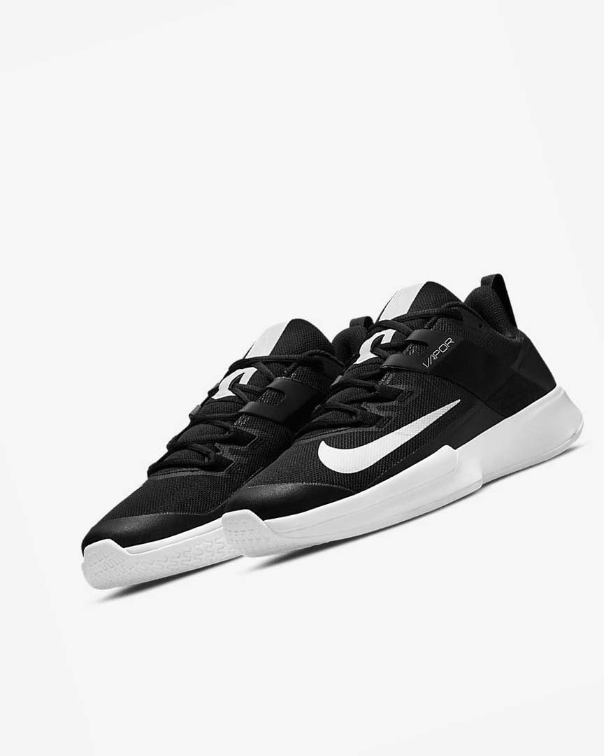 Zapatos Tennis Nike Court Vapor Lite Hombre Negras Blancas | CR5107