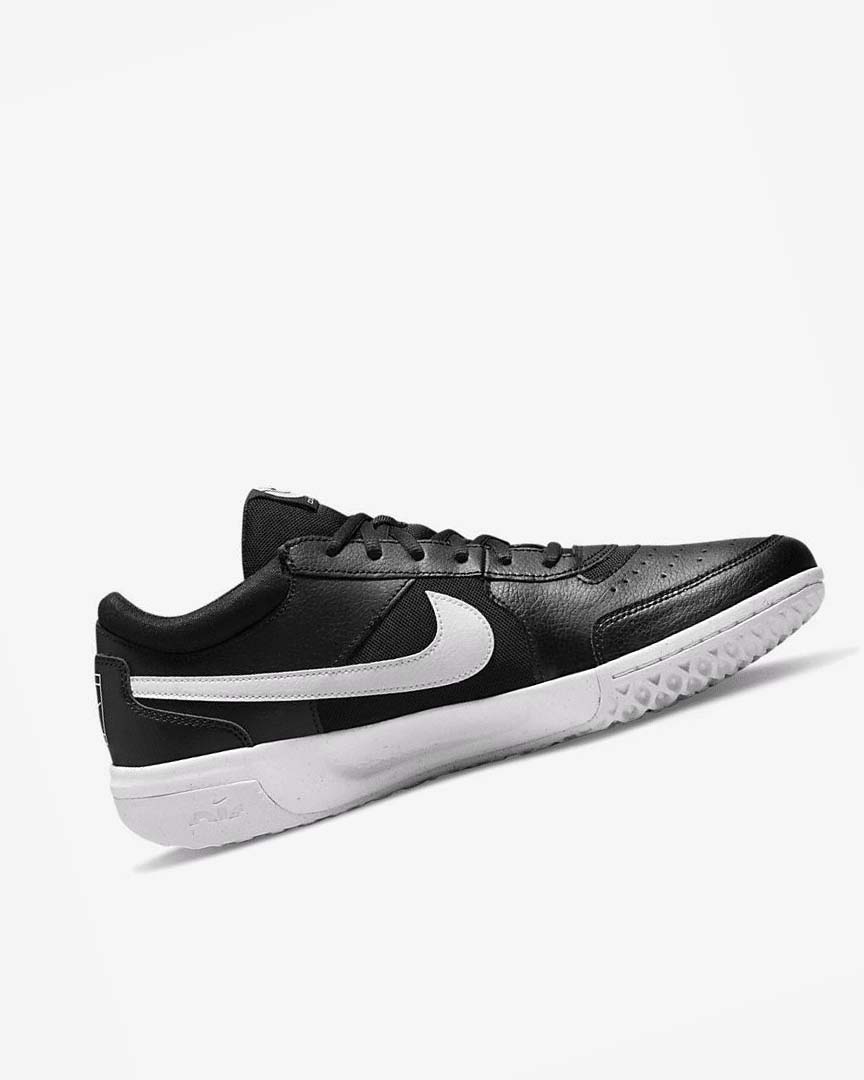 Zapatos Tennis Nike Court Zoom Lite 3 Hombre Negras Blancas | CR2948