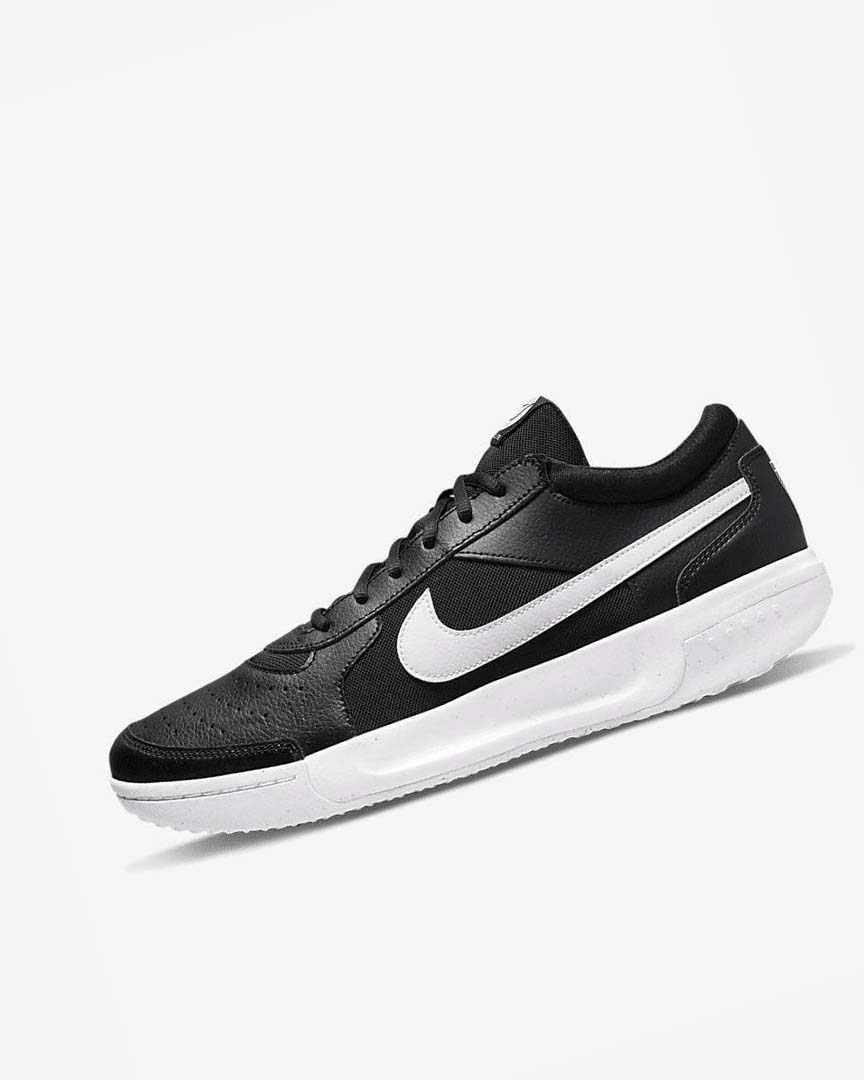 Zapatos Tennis Nike Court Zoom Lite 3 Hombre Negras Blancas | CR2948