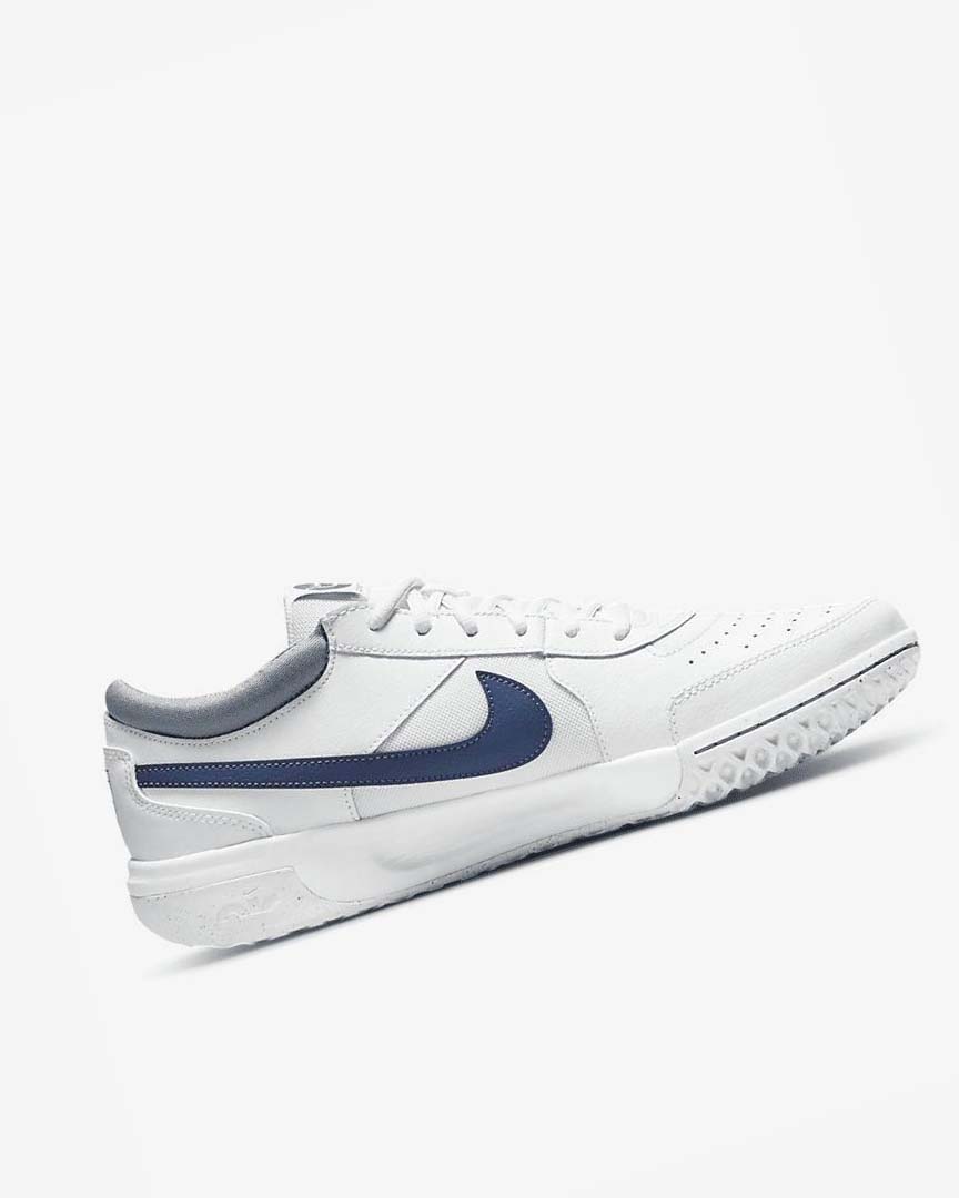 Zapatos Tennis Nike Court Zoom Lite 3 Hombre Blancas Azul Marino | CR5171