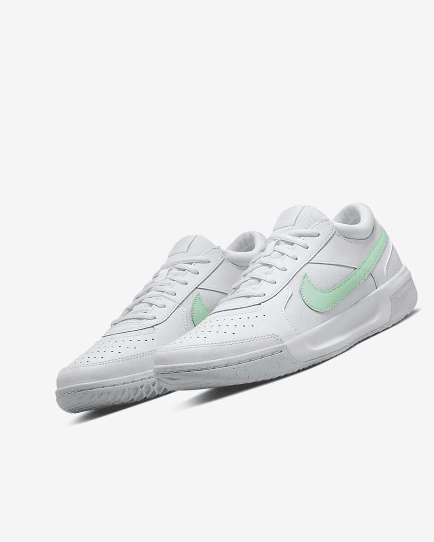 Zapatos Tennis Nike Court Zoom Lite 3 Mujer Blancas Verde Menta | CR3108