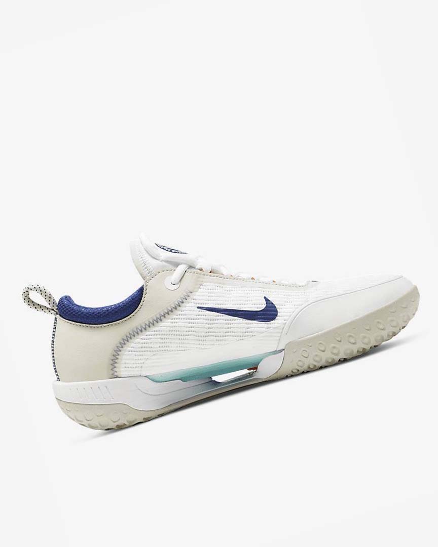 Zapatos Tennis Nike Court Zoom NXT Hombre Blancas Beige Claro Turquesa Azul Real Oscuro Azules | CR2525