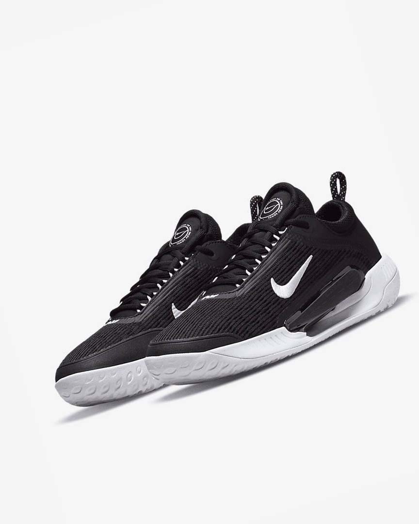 Zapatos Tennis Nike Court Zoom NXT Hombre Negras Blancas | CR2845