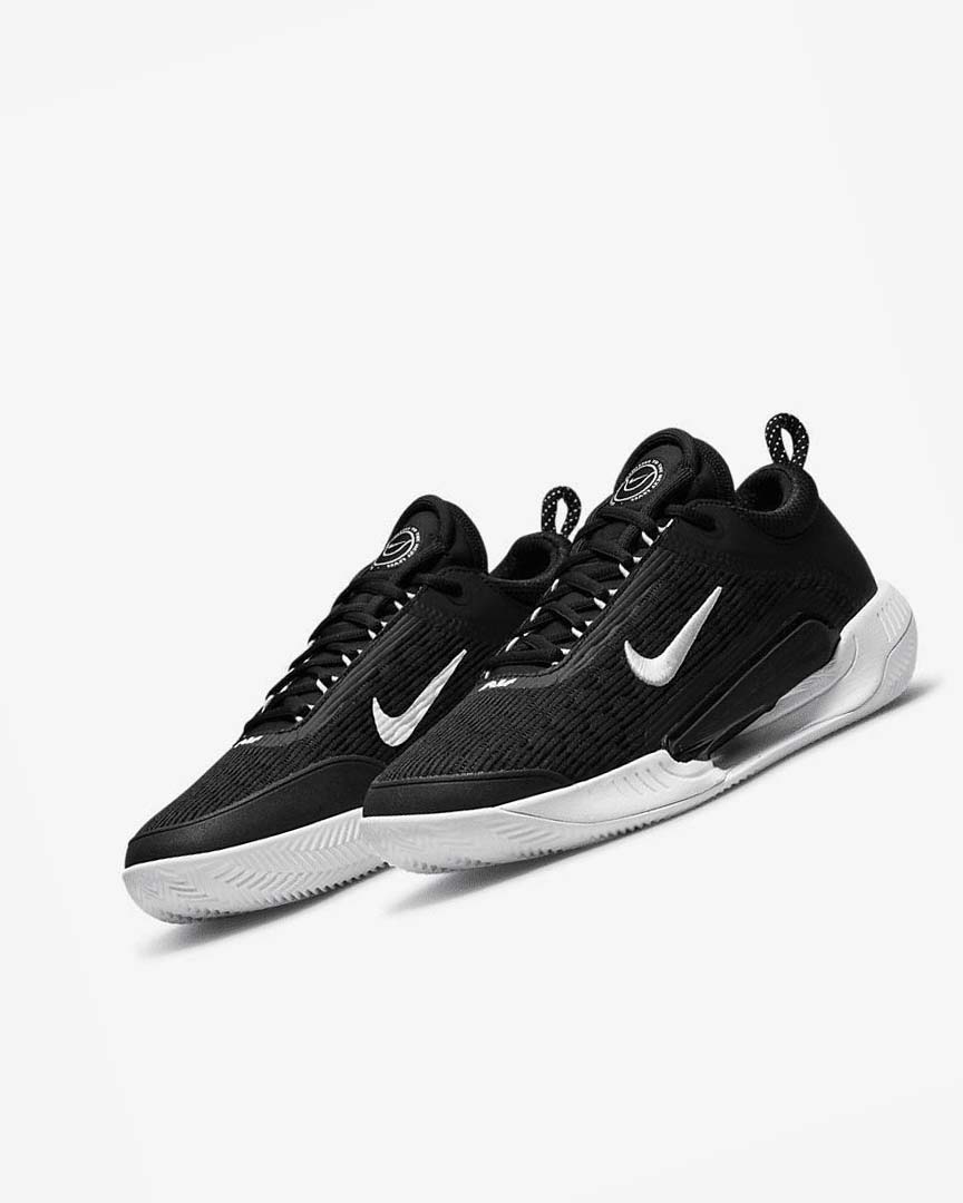 Zapatos Tennis Nike Court Zoom NXT Hombre Negras Blancas | CR5007