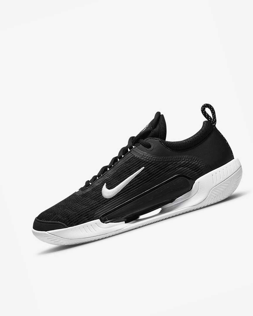 Zapatos Tennis Nike Court Zoom NXT Hombre Negras Blancas | CR5007