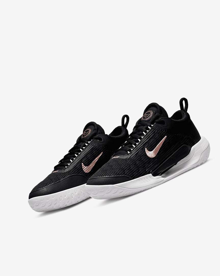 Zapatos Tennis Nike Court Zoom NXT Mujer Negras Blancas Metal Rojas Marrones | CR4808