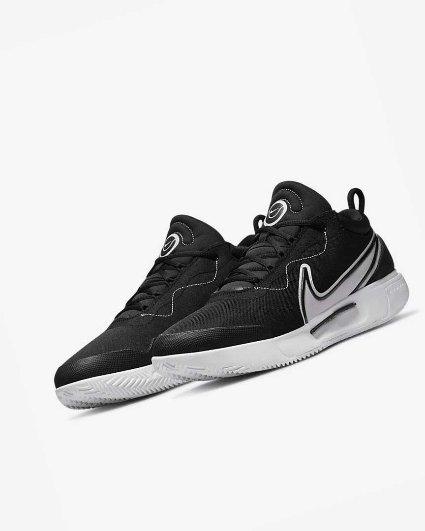 Zapatos Tennis Nike Court Zoom Pro Hombre Negras Blancas | CR4599