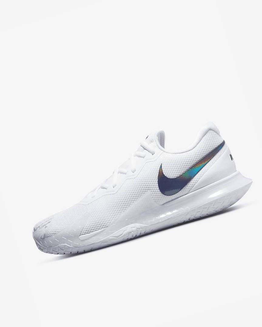 Zapatos Tennis Nike Court Zoom Vapor Cage 4 Rafa Hombre Blancas Negras | CR5535