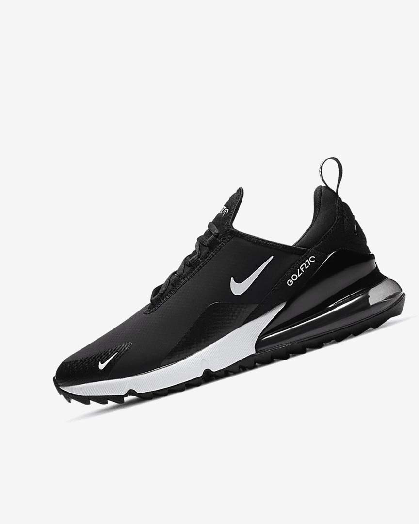 Zapatos de Golf Nike Air Max 270 G Mujer Negras Blancas | CR2769