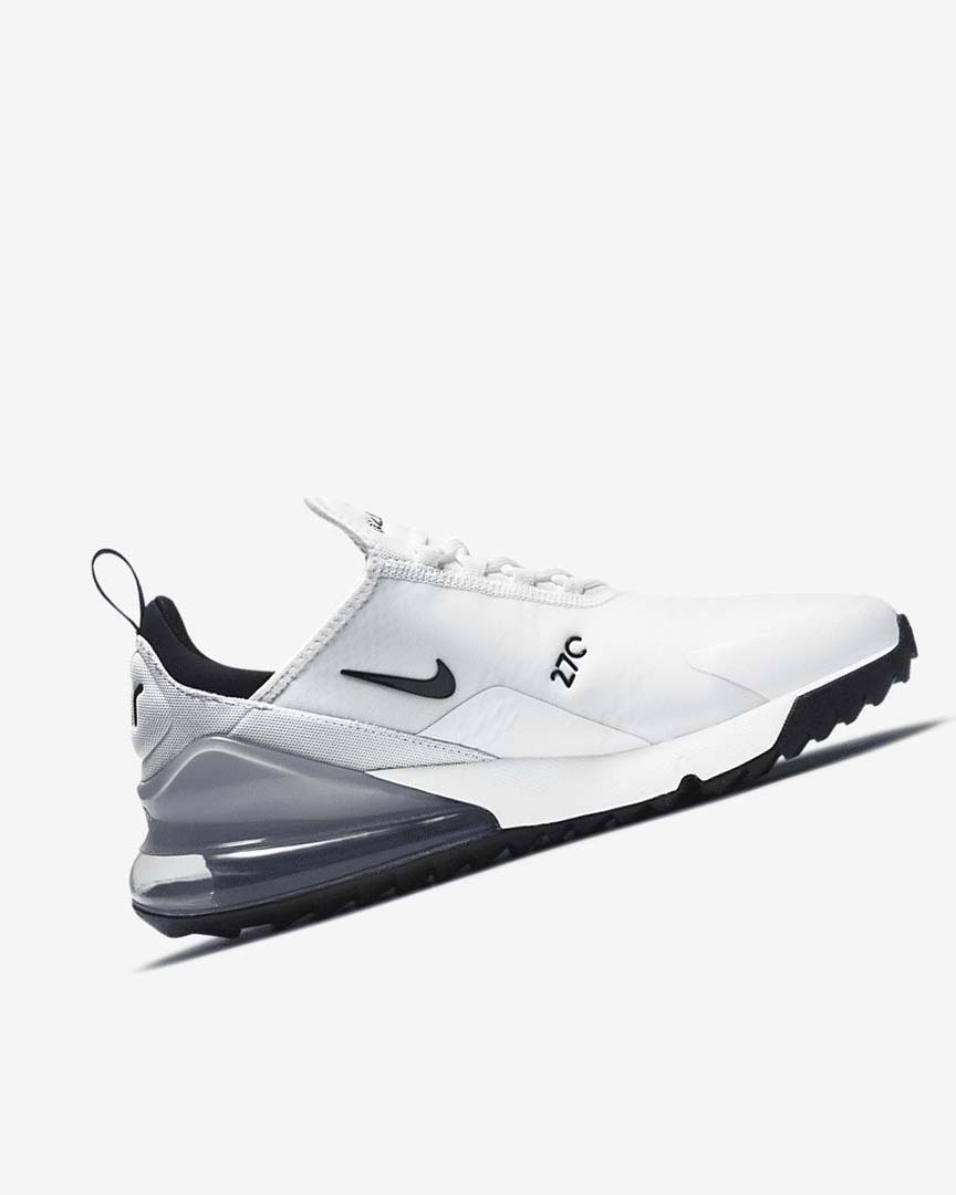 Zapatos de Golf Nike Air Max 270 G Mujer Blancas Plateadas Negras | CR4548