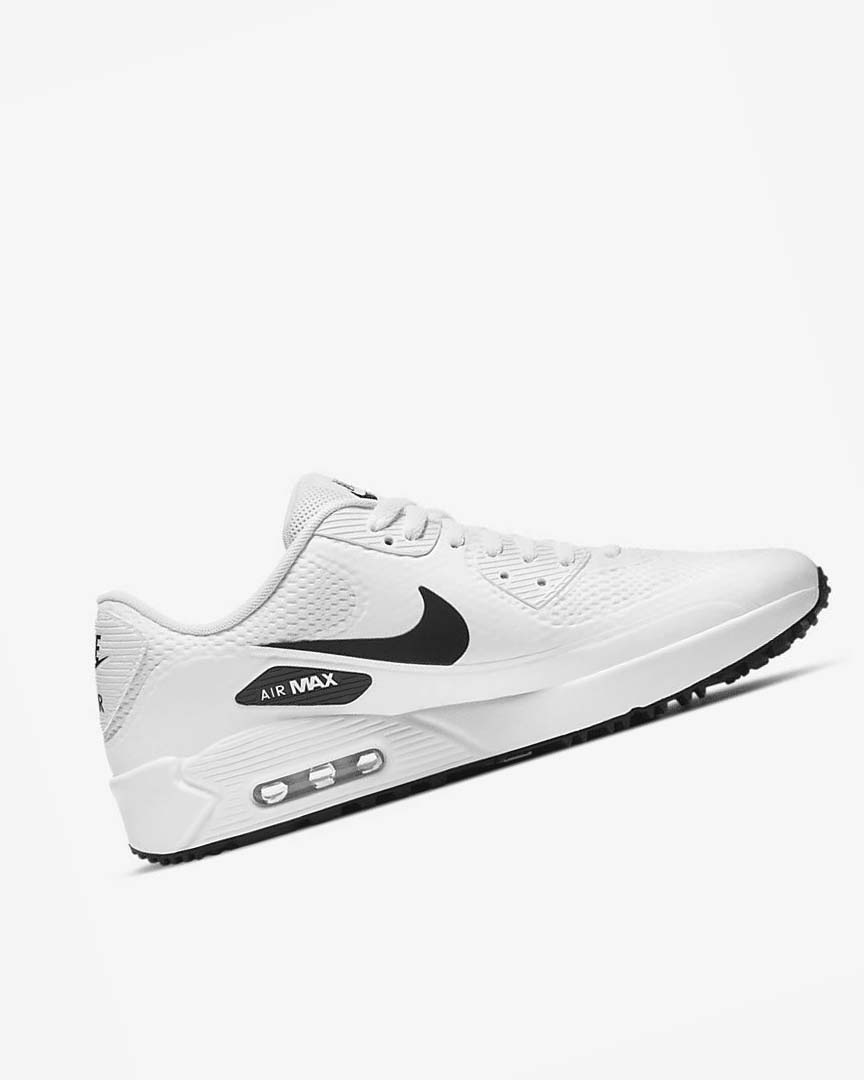 Zapatos de Golf Nike Air Max 90 G Hombre Blancas Negras | CR4767