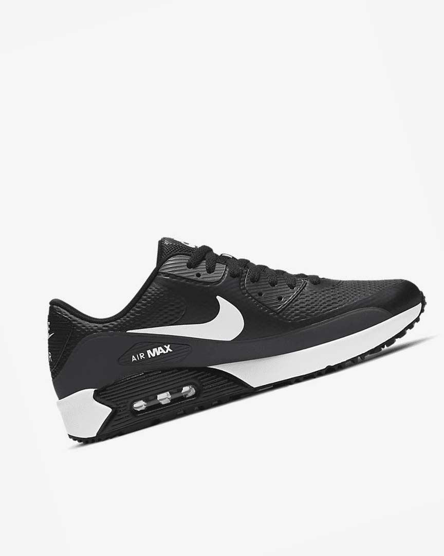 Zapatos de Golf Nike Air Max 90 G Hombre Negras Gris Oscuro Gris Blancas | CR5136