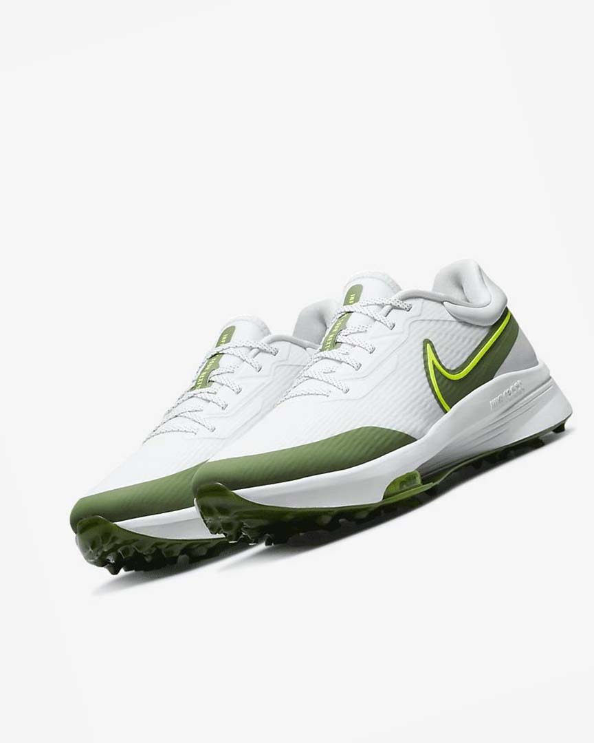 Zapatos de Golf Nike Air Zoom Infinity Tour NEXT% Hombre Blancas Plateadas | CR2610