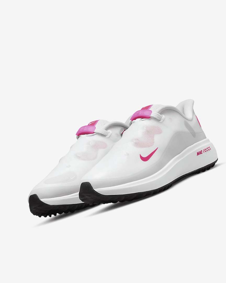 Zapatos de Golf Nike React Ace Tour Mujer Blancas Negras Rosas | CR4915