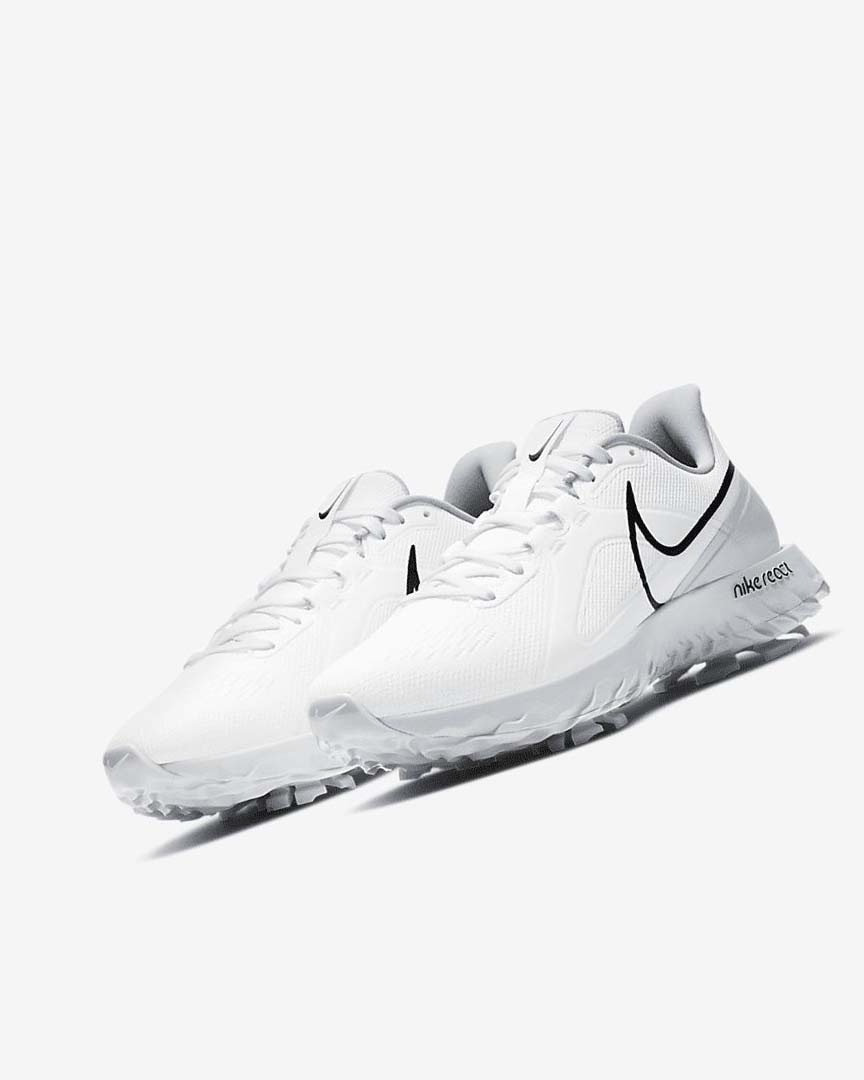 Zapatos de Golf Nike React Infinity Pro Mujer Blancas Metal Plateadas Negras | CR2275