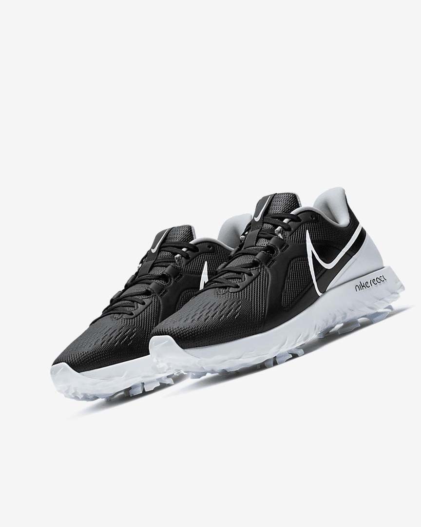 Zapatos de Golf Nike React Infinity Pro Mujer Negras Metal Plateadas Blancas | CR4686