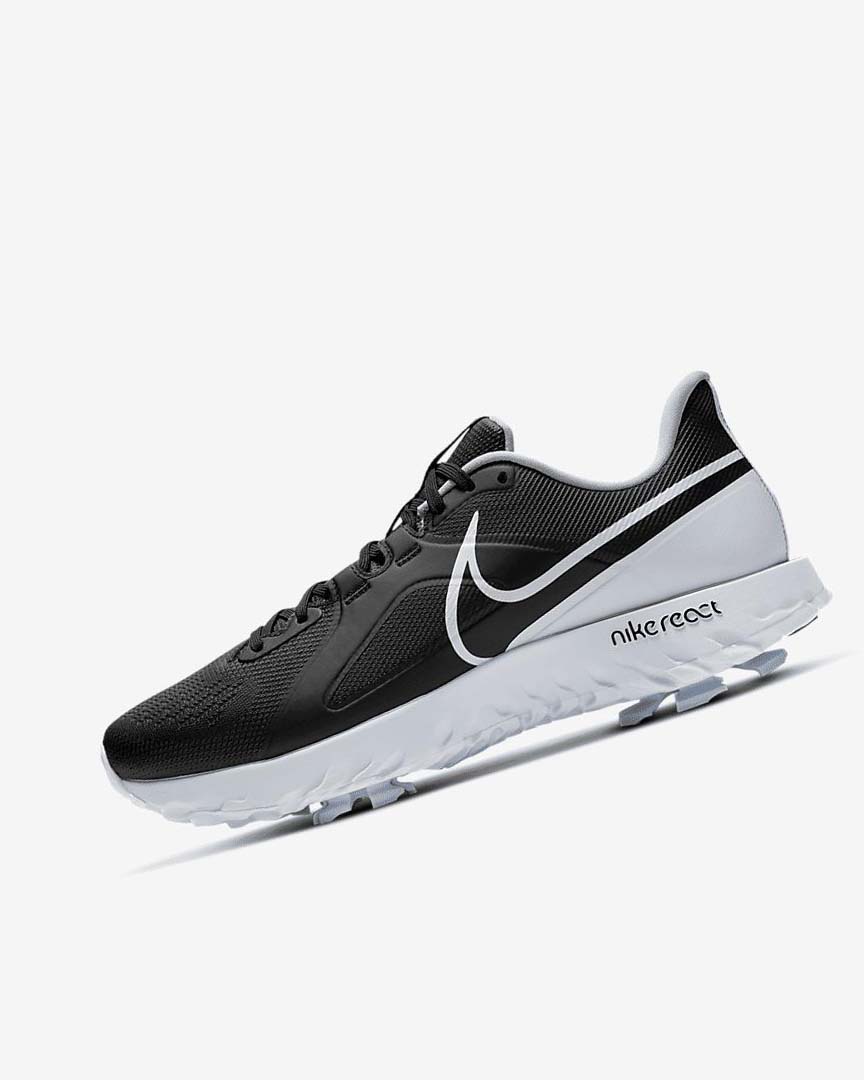 Zapatos de Golf Nike React Infinity Pro Mujer Negras Metal Plateadas Blancas | CR4686