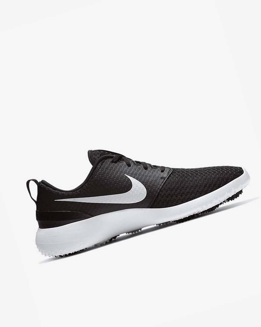 Zapatos de Golf Nike Roshe G Hombre Negras Blancas Metal Blancas | CR4862