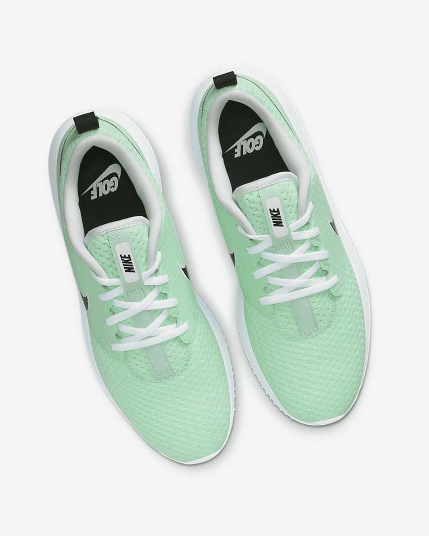 Zapatos de Golf Nike Roshe G Mujer Verde Menta Blancas Negras | CR5298