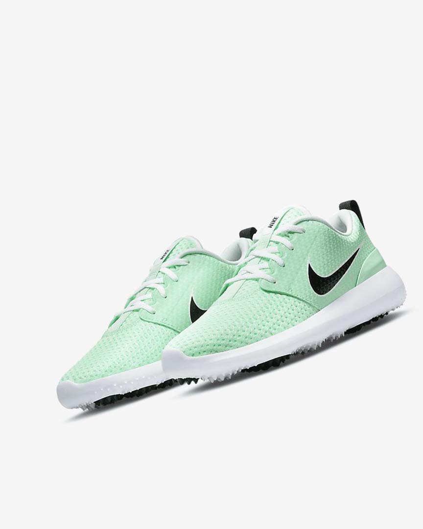 Zapatos de Golf Nike Roshe G Mujer Verde Menta Blancas Negras | CR5298