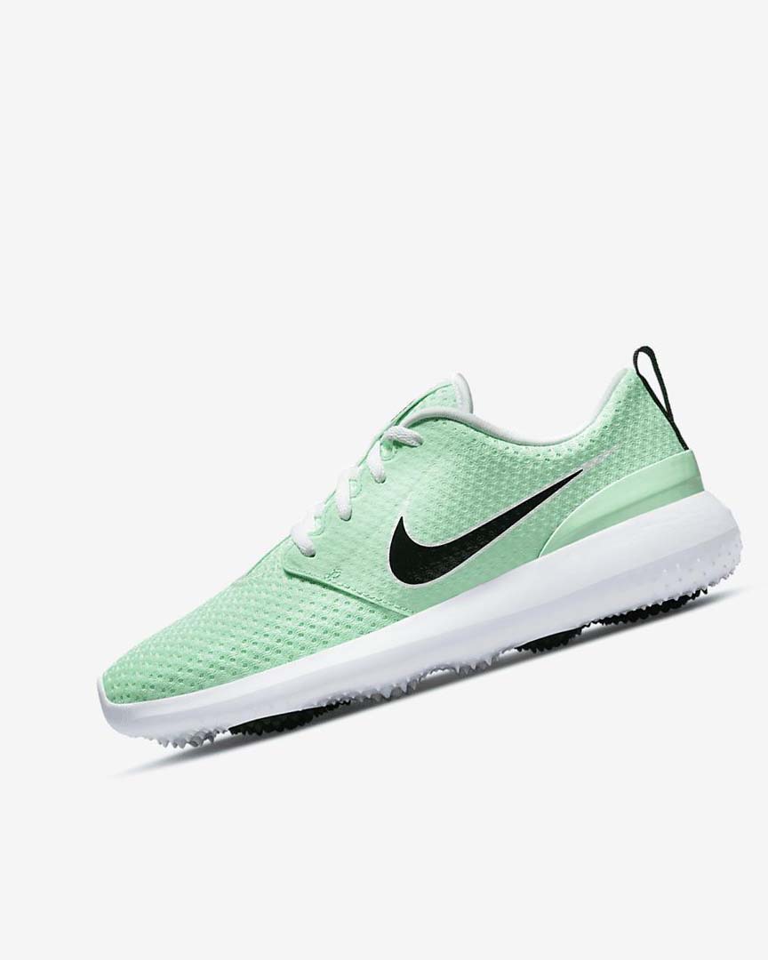 Zapatos de Golf Nike Roshe G Mujer Verde Menta Blancas Negras | CR5298