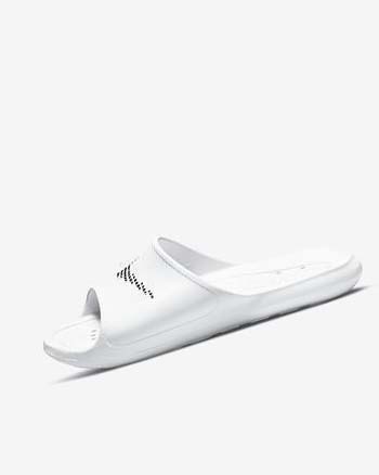 Chanclas Nike Victori One Hombre Blancas Negras | CR2316