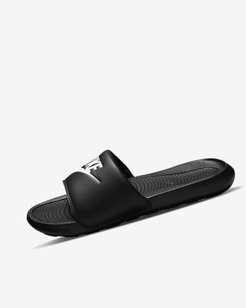 Chanclas Nike Victori One Hombre Negras Blancas | CR5434