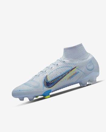 Tenis Futbol Nike Mercurial Superfly 8 Elite FG Mujer Gris Azules Claro Azules Azules | CR2883