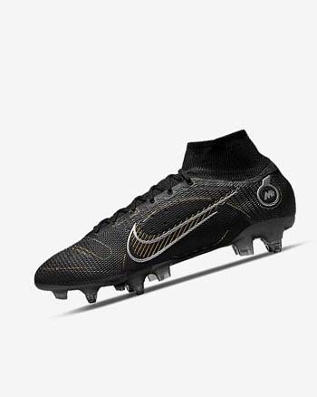 Tenis Futbol Nike Mercurial Superfly 8 Elite SG-PRO Anti-Clog Traction Mujer Negras Metal Plateadas Gris Metal Doradas | CR3128