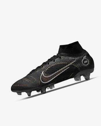 Tenis Futbol Nike Mercurial Superfly 8 Elite SG-PRO Anti-Clog Traction Hombre Negras Metal Plateadas Gris Metal Doradas | CR4837